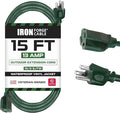Iron Forge Cable Weatherproof 15 Ft Outdoor Extension Cord by IronForgeCable