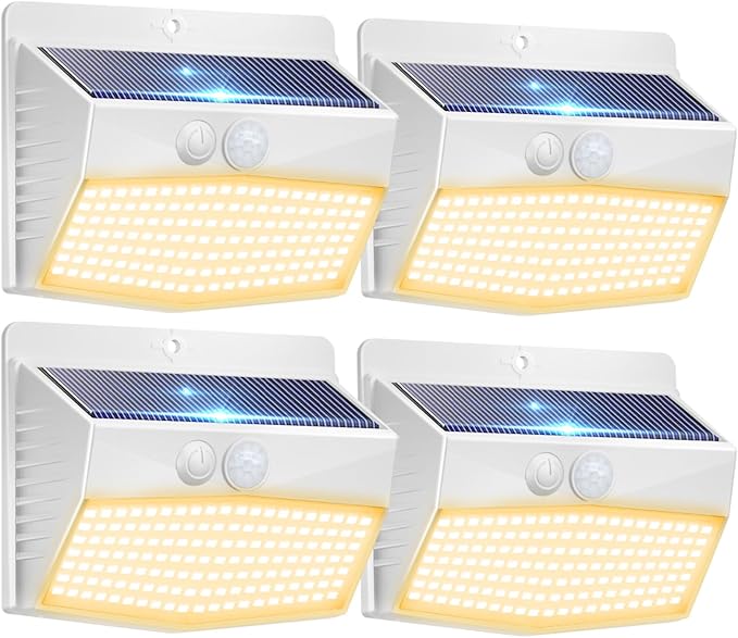 Peasur Solar Outdoor Lights, Motion Sensor Security Lights by Peasur