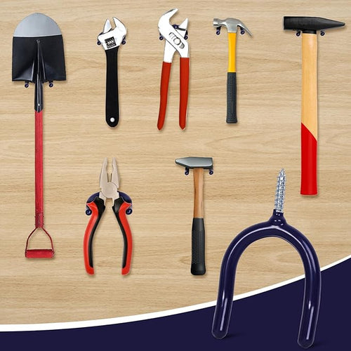 16 Pack Garage Storage System Steel U Hooks - Image 2