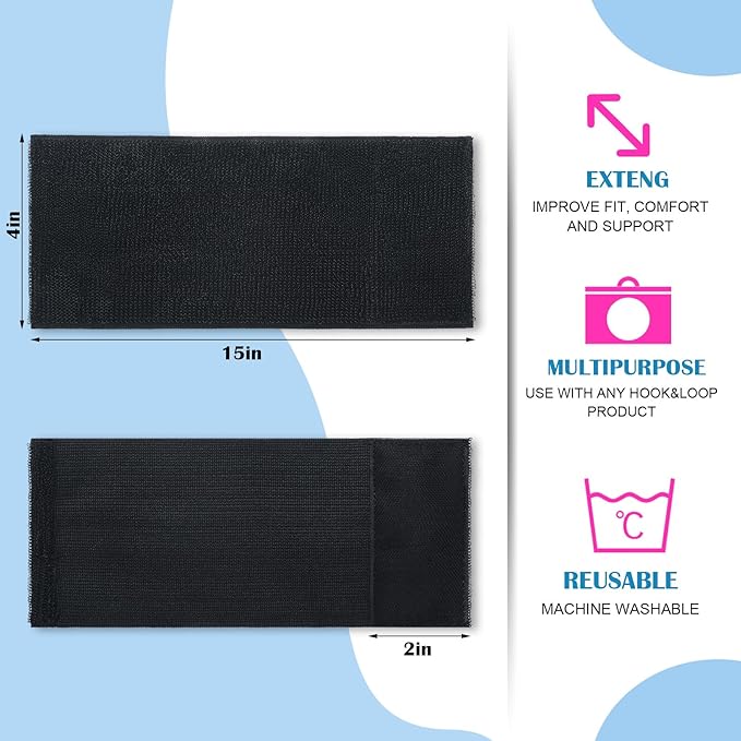 Geiserailie 4 Pcs Extender Strap Reusable Ice Belt Extender Strap Multipurpose - Image 2