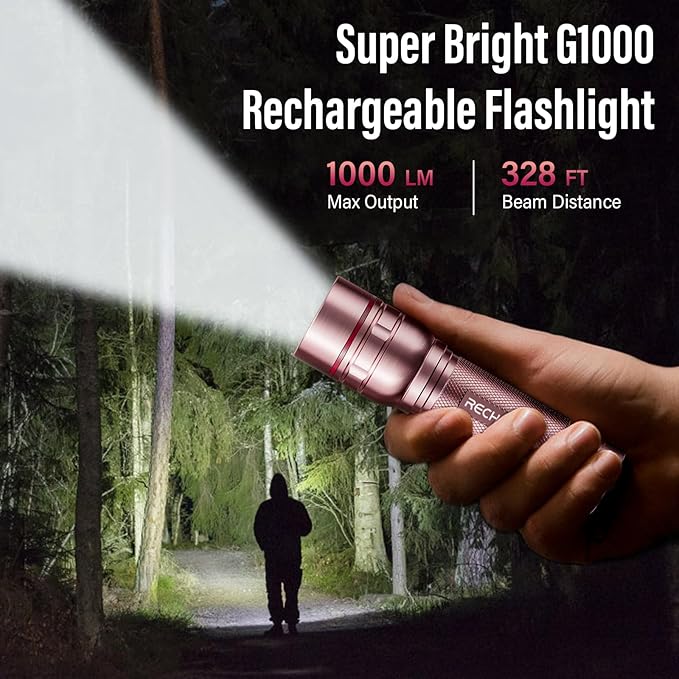 Rechargeable Flashlights High Lumens, G1000 Super Bright Flash Light 2 Pack - Image 7