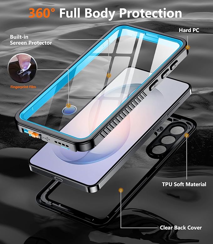Temdan Designed for Samsung Galaxy S26 Plus Case Waterproof, Built-in Lens & - Image 4
