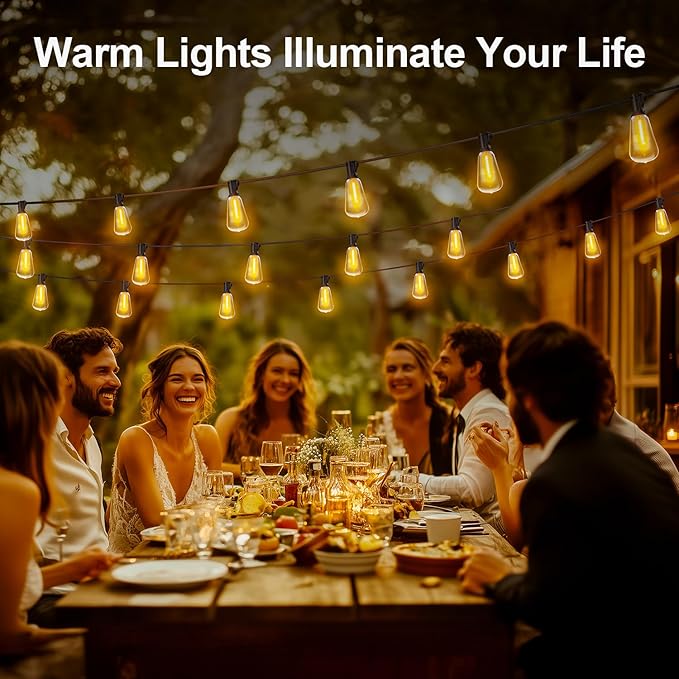 MGVIH Outdoor String Led Patio Lights - 200Ft 60M Outside Waterproof Light ST38 - Image 5