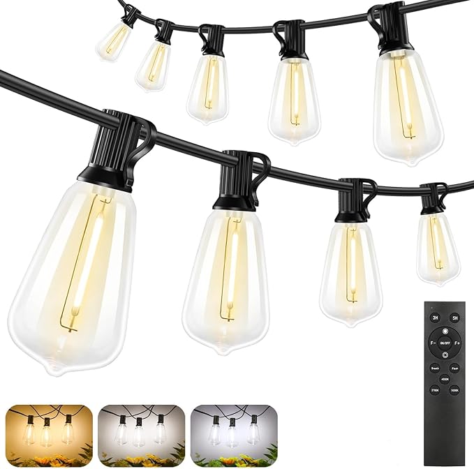Brightever 3 Color in 1 Outdoor String Lights by Brightever