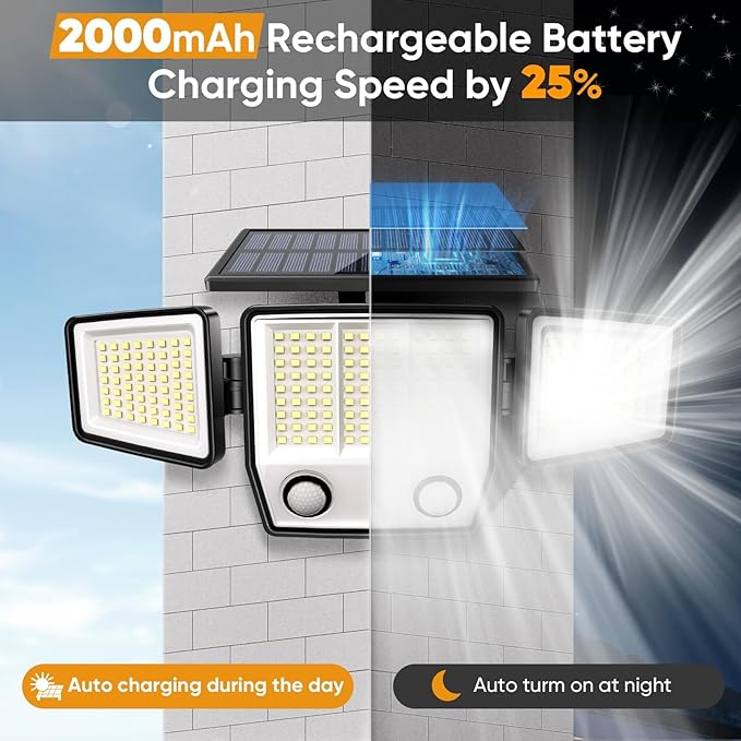 Solar Motion Sensor Outdoor Lights Waterproof - Image 3