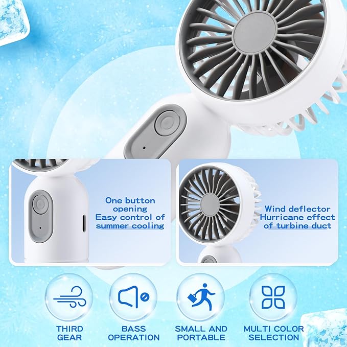 Rossesay 36 Pcs Mini Portable Fan Bulk Cute Handheld Lightweight Small Little - Image 4