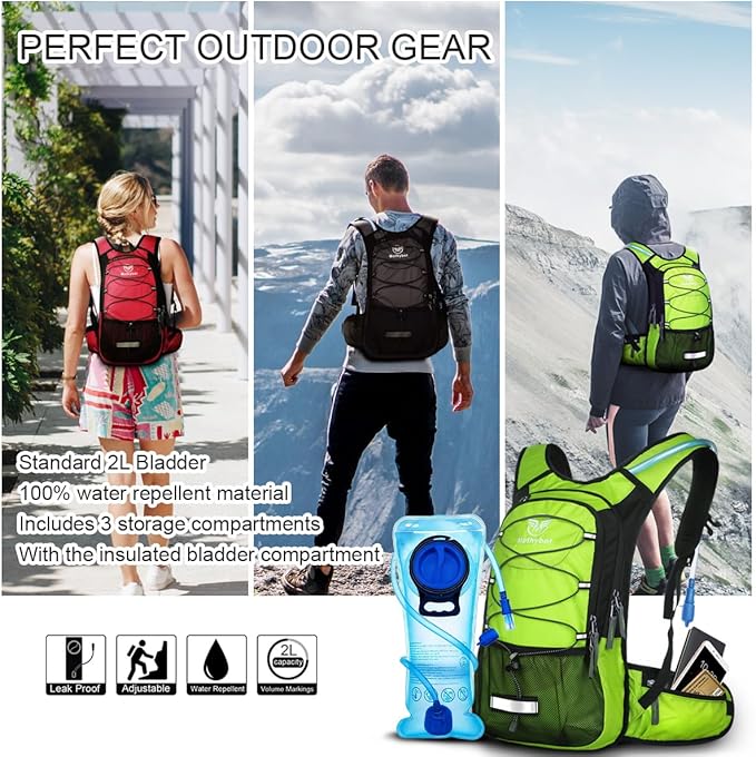Mothybot Hydration Pack, Insulated Hydration Backpack - Image 5