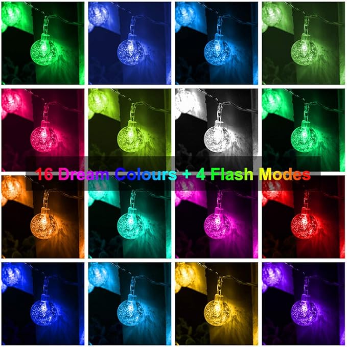 Metaku Outdoor String Lights Battery Operated 16.4ft 50LED Fairy Lights - Image 4