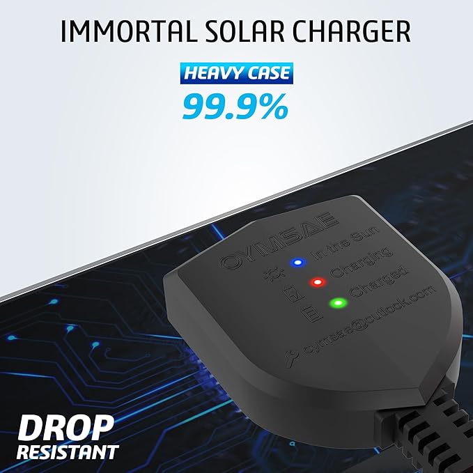 OYMSAE 30W 12V Solar Trickle Charger Maintainer, Waterproof Portable Solar - Image 9