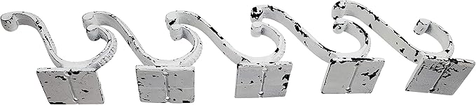 Claimed Corner Iron Scroll Coat Hooks - Image 8