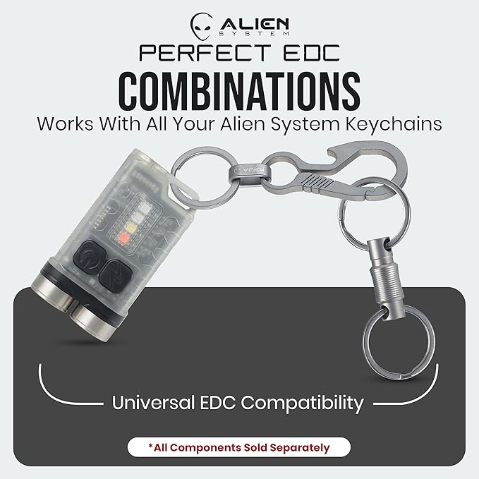Titanium Carabiner Keychain Hook – Ultra-Light and Strong 2-Pack EDC Carabiner - Image 8