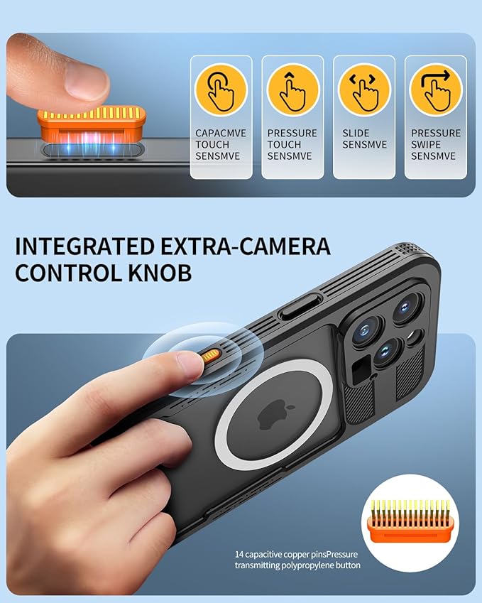 Lanhiem Magnetic for iPhone 16 Pro Max Case, IP68 Waterproof Dustproof Case - Image 5