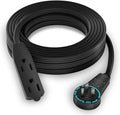 Maximm Cable 20 Ft 360° Rotating Flat Plug Extension Cord, 16/3 AWG Multi 3 by MaximmCable