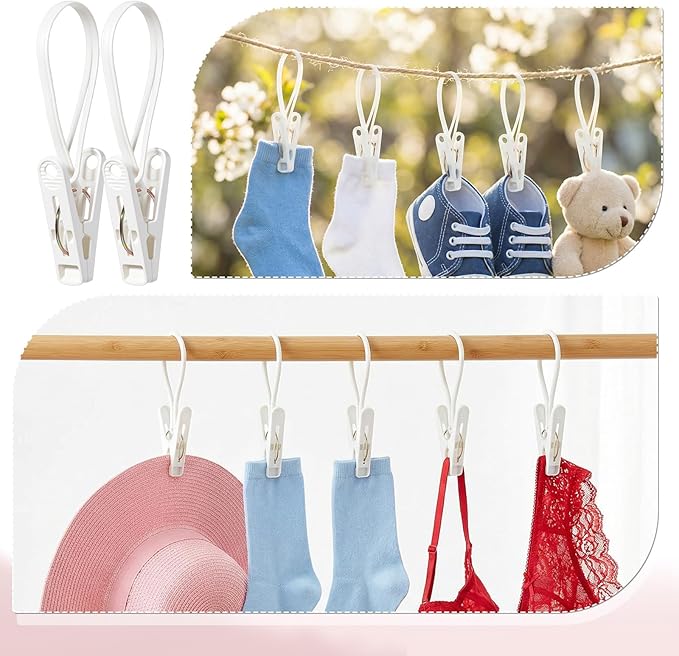 105 Pcs Multi-Purpose Laundry Hooks Hanging Clips Bulk - Image 5