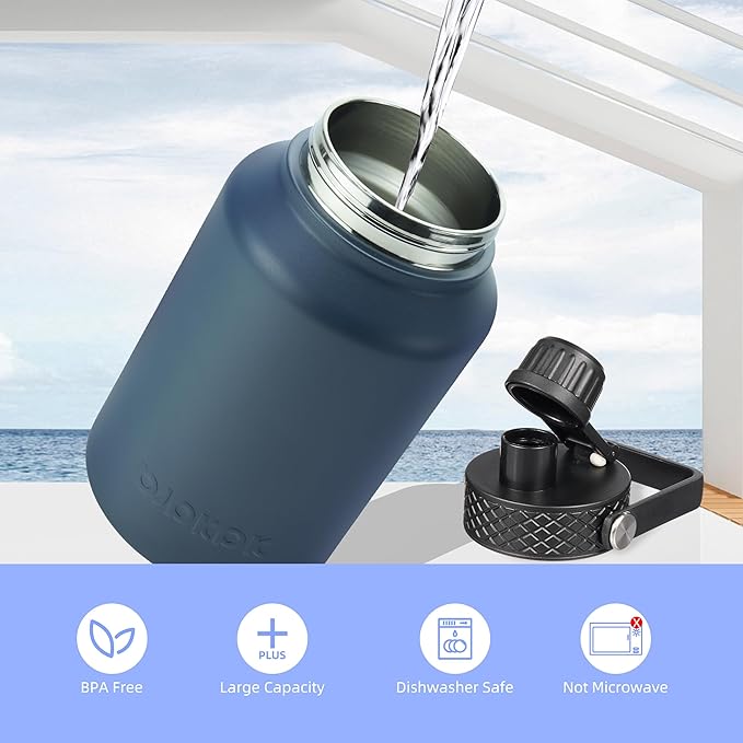BJPKPK 50oz Stainless Steel Insulated Water Bottle, Vacuum Water Bottle - Image 5