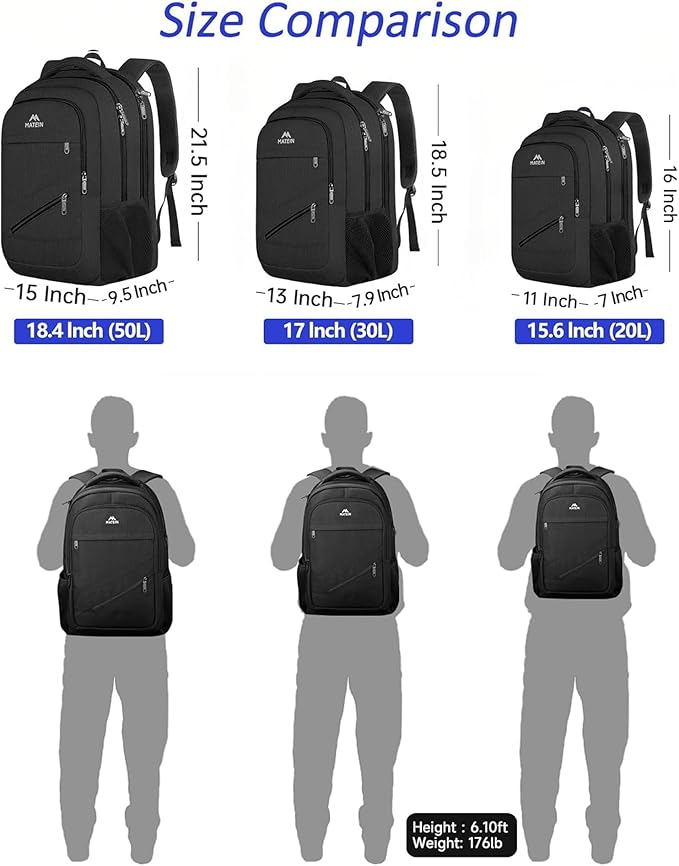 MATEIN 15.6 Inch Backpack for Men Women, 20 L Personal Item Casual Backpack - Image 8
