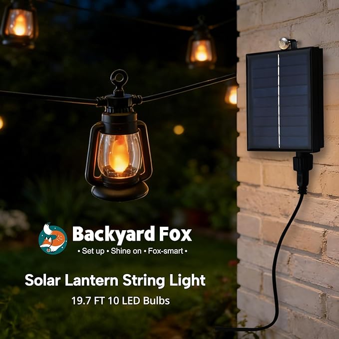 Solar Outdoor String Lights 19FT Waterproof Patio Lights - Image 8