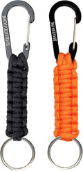 BRAVESHINE Paracord Keychain Carabiner Clip, D Ring Lanyard Hanger Stroller Hook by BRAVESHINE