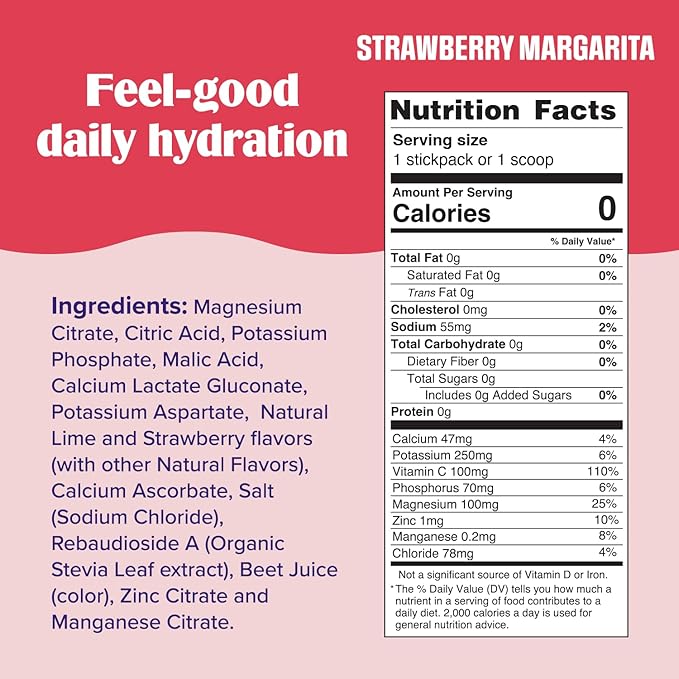 Ultima Replenisher Daily Electrolyte Powder Drink Mix – Sugar Free – Strawberry - Image 3