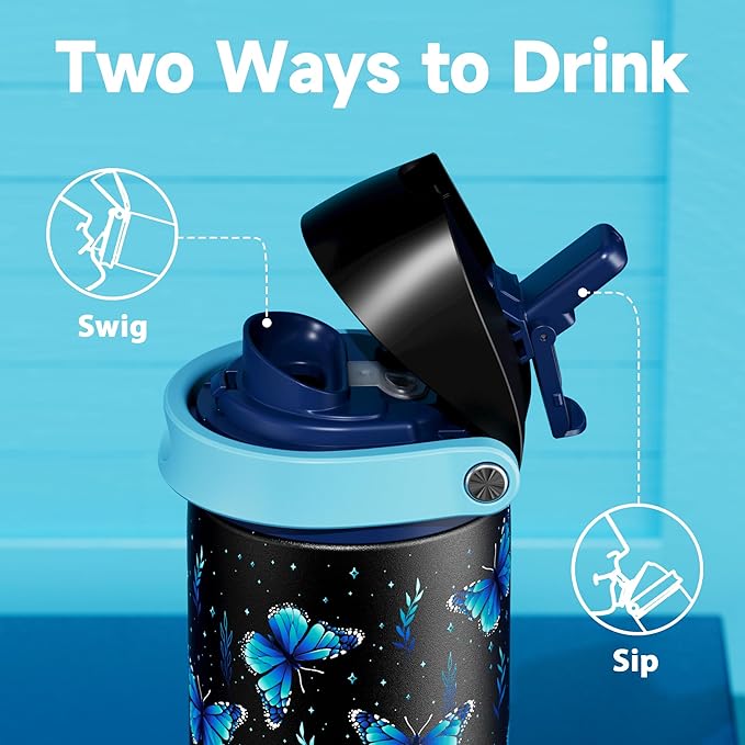 24 oz Insulated Water Bottle for Women: Meoky Glow in the Dark Water Bottle - Image 3