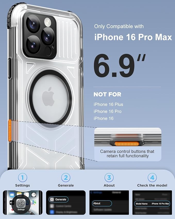 for iPhone 16 Pro Max Waterproof Case - Image 2