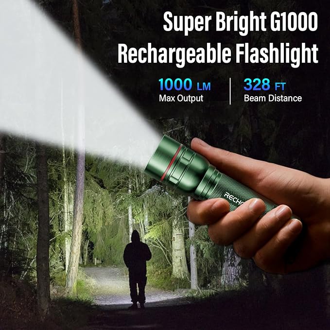 Rechargeable Flashlights High Lumens, G1000 Super Bright Flash Light 2 Pack - Image 7