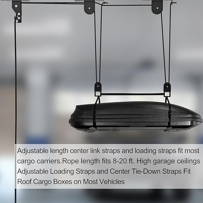 TRUSOON 2025 Upgrade Cargo Box Garage Pulley System, Garage Ceiling Hoist - Image 7