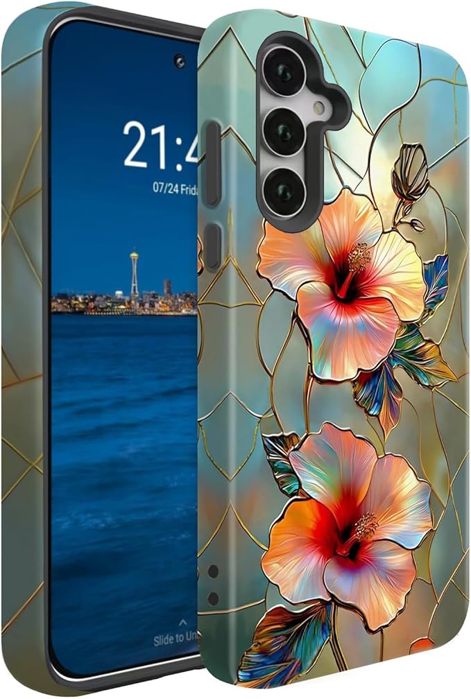Compatible for Samsung Galaxy A36 5G Case, Dual Layer Heavy Duty 2 in 1 by BSMOSPER