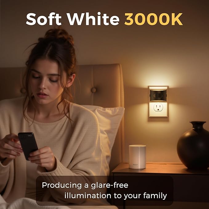 L LOHAS LED Motion Sensor Night Light, Night Lights Plug into Wall - Image 2