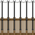 NUERPO 6 Pack String Light Poles, 5Ft Metal Poles by NUERPO