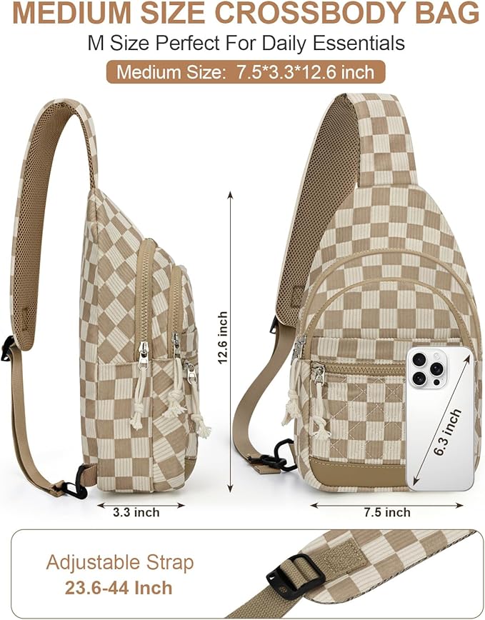 Capolo Sling Bag for Women Men Waterproof Crossbody Bags for Women Trendy - Image 3