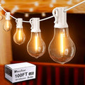 Outdoor String Lights, 100FT LED Patio String Light, String Lights by Tswayflort