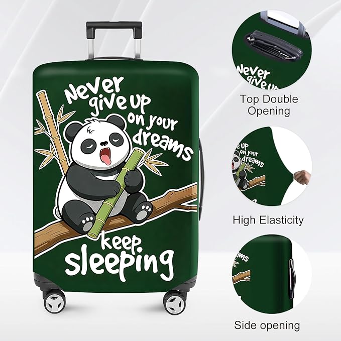 ANNA QUEEN Cute Sleeping Panda Luggage Cover-Stretchable, Water Resistant & - Image 3