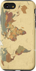 Globe Map Smartphone Cell Cover Gift World Map Pattern Phone Case by Unknown