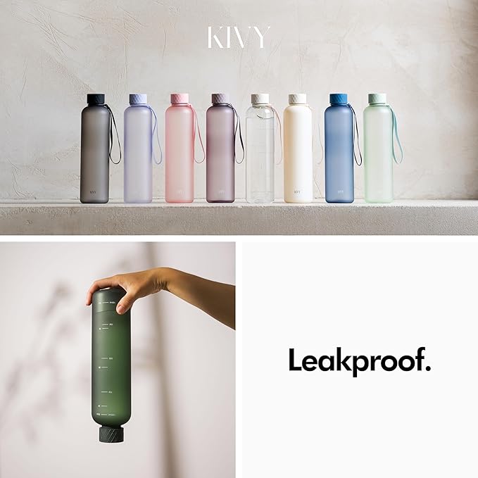 KIVY Slim Water Bottle 32oz Fits Backpack & Cupholder - Image 5