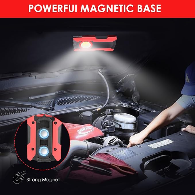 Rechargeable LED Work Light, OTYTY 40W 2000LM Magnetic Work Light Battery - Image 5