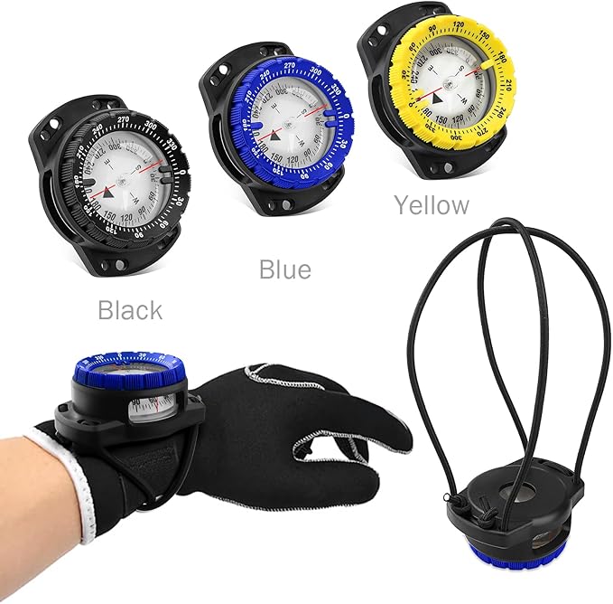 Scuba Dive Compass, Waterproof 5ATM Marine Navigation Wrist Compass - Image 6