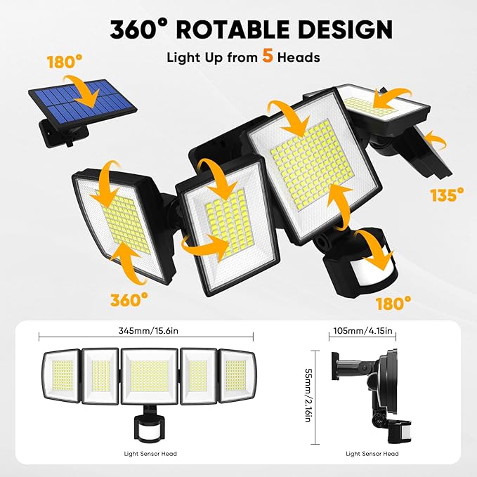 MDCMDCM Solar Motion Lights Outdoor - - Image 8