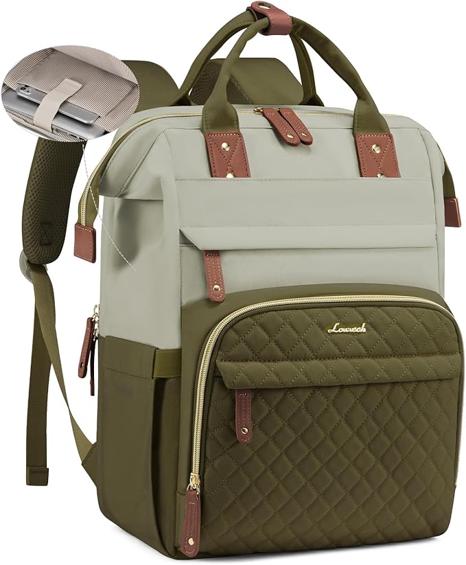 LOVEVOOK Laptop Backpack for Women, 15.6'' Waterproof Nurse Bag Teacher Work by LOVEVOOK