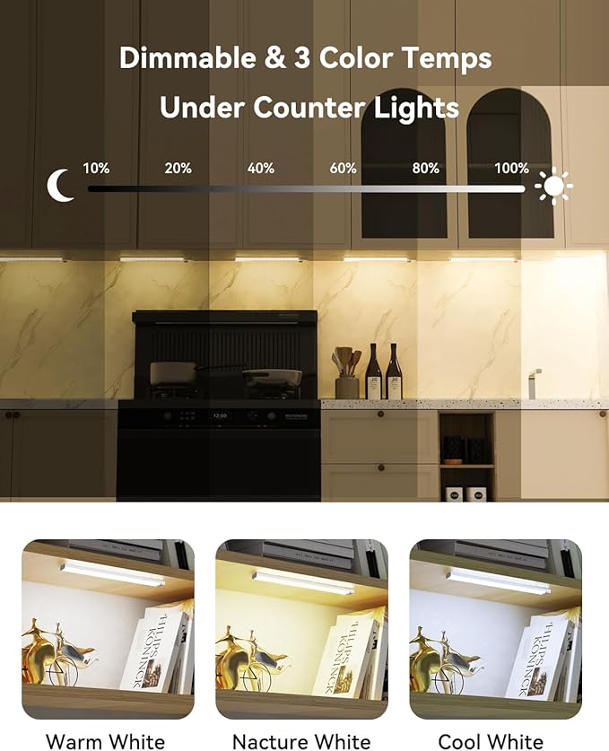12 Inches Under Cabinet Lighting 6 Packs - Image 3