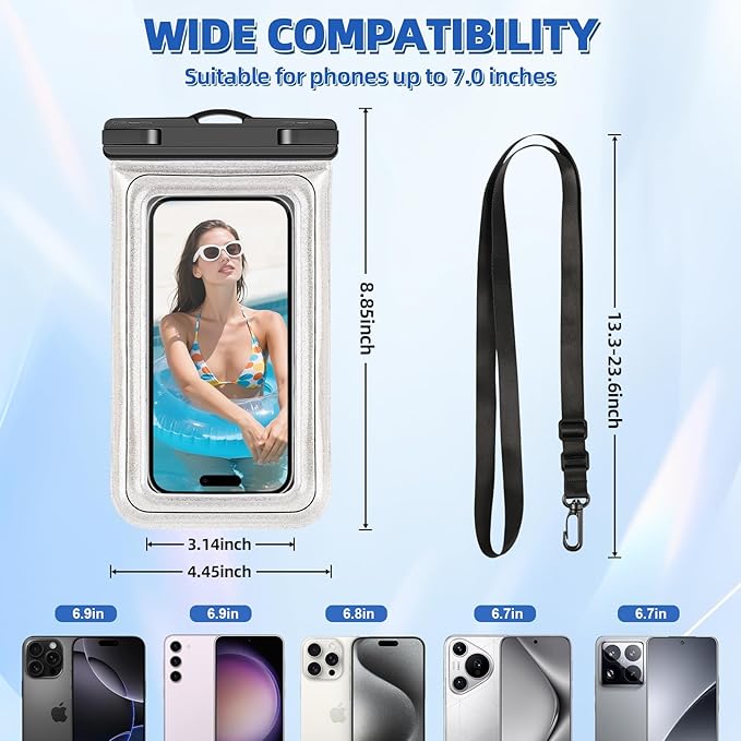 Waterproof Phone Pouch, IP68 Floating Waterproof Phone Case, Dry Bag Beach - Image 6