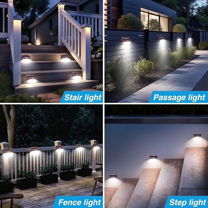 Peasur 2 Packs Solar Outdoor Lights Motion Sensor Solar Security Lights - Image 5