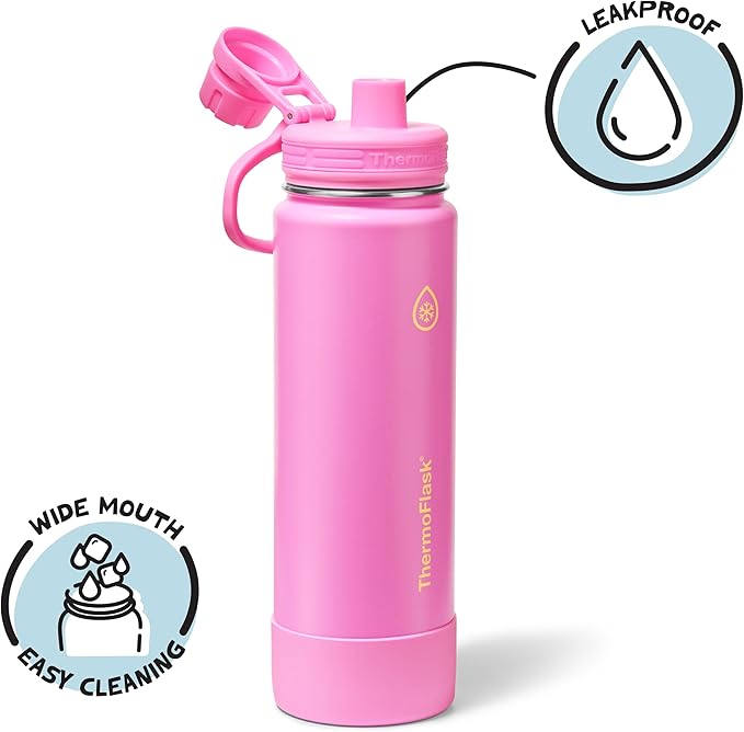 ThermoFlask 24 oz Double Wall Vacuum Insulated Stainless Steel Water Bottle - Image 3
