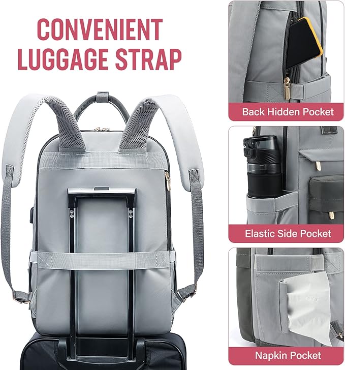 LOVEVOOK Laptop Backpack for Women Men, 17.3 Inch Laptop Bag - Image 5