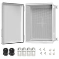 LeMotech Electrical Box, IP67 Waterproof Hinged Cover Stainless Steel Latch by LeMotech