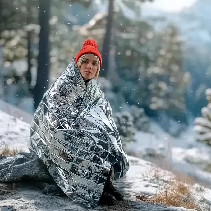 Altland 100 Pack of Emergency Blankets - Image 5