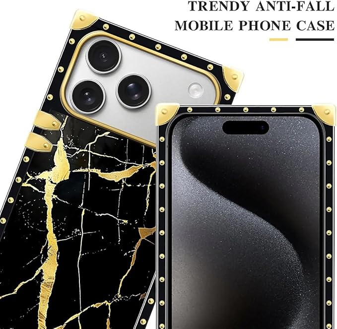 for iPhone 17 Pro Max Case Luxury Golden Decoration - Image 4