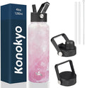 Konokyo 40oz Insulated Water Bottle Stainless Steel Sport Bottles by Konokyo