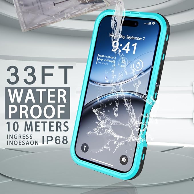 for iPhone 16 Plus Case Waterproof, Full-Body Hard Case Built-in - Image 4