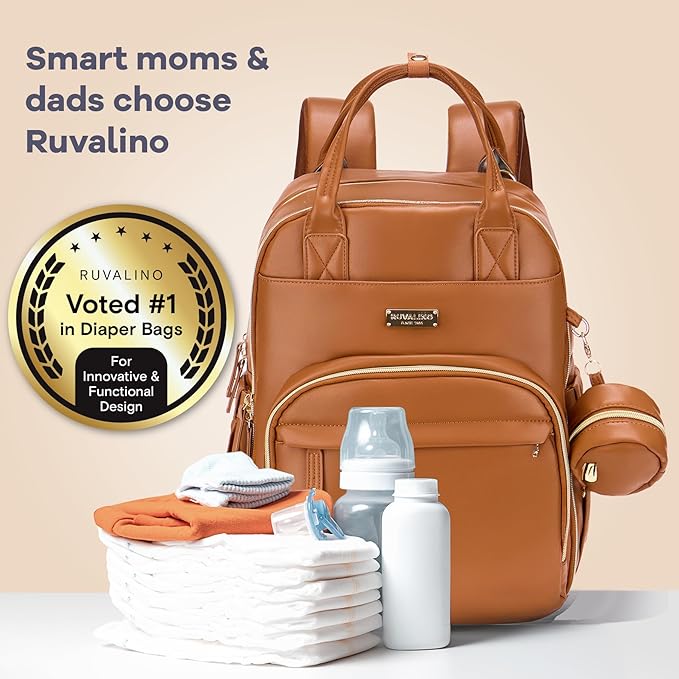 RUVALINO Diaper Bag Backpack, Large Capacity, Waterproof - Image 7
